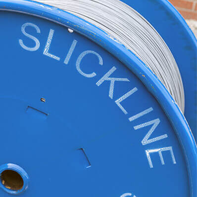 Slickline-Drahtleitung
